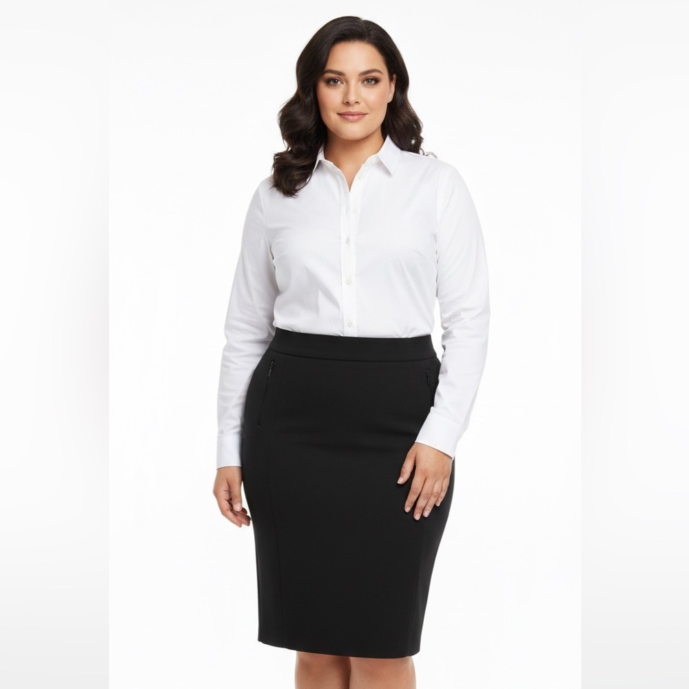 Diane Von Furstenberg Koto Pencil Skirt Pocket Knee-Length Career Wear Size 6